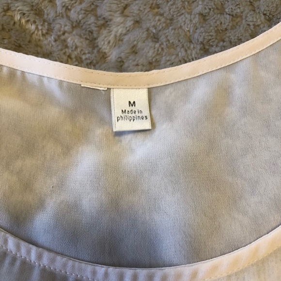 Cream and White Pleated Accordion Sweetheart Tank - Picture 9 of 9